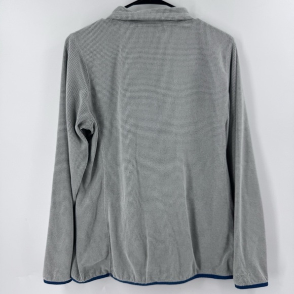 Orvis Silver Zip Up Sweater with Stand-Up Collar - Picture 4 of 8